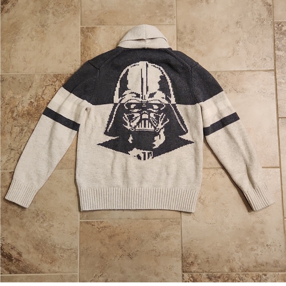 GAP X STAR WARS Darth Vader Cardigan Sweater Boys Medium